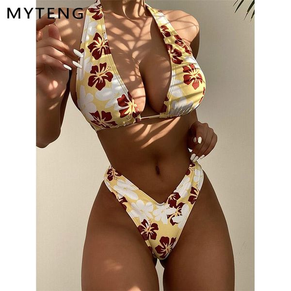 women's swimwear floral print two piece set bikini 2021 mujer summer push up women beachwear halter bathing suit lady swimsuit, White;black
women's swimwear floral print two piece set bikini 2021 mujer summer push up women beachwear halter bathing suit lady swimsuit, White;black