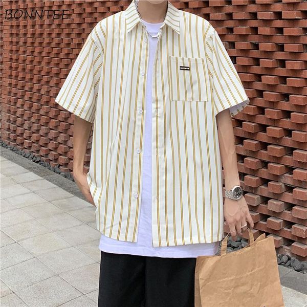 men's casual shirts striped men design summer short sleeve shirt hong kong style retro baggy all-match leisure streetwear male fashion, White;black
men's casual shirts striped men design summer short sleeve shirt hong kong style retro baggy all-match leisure streetwear male fashion, White;black