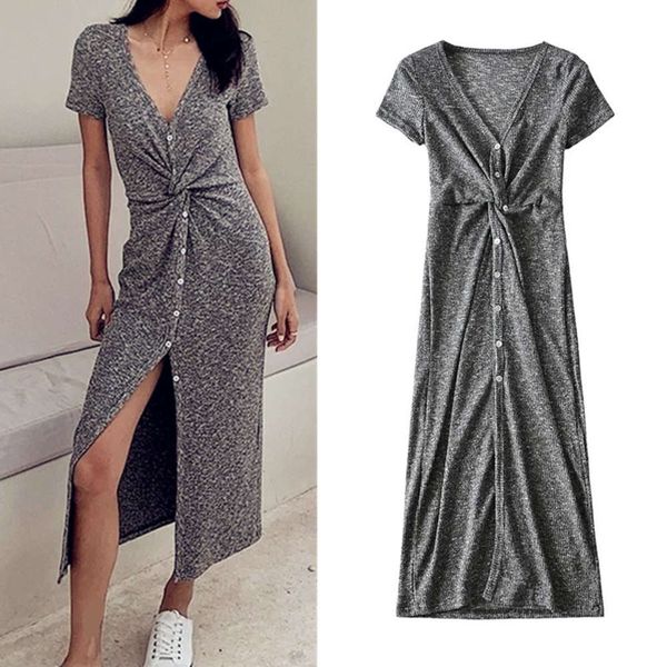 high waist v-neck knot short sleeve flower gray slim knee length fashion, White;black
high waist v-neck knot short sleeve flower gray slim knee length fashion, White;black