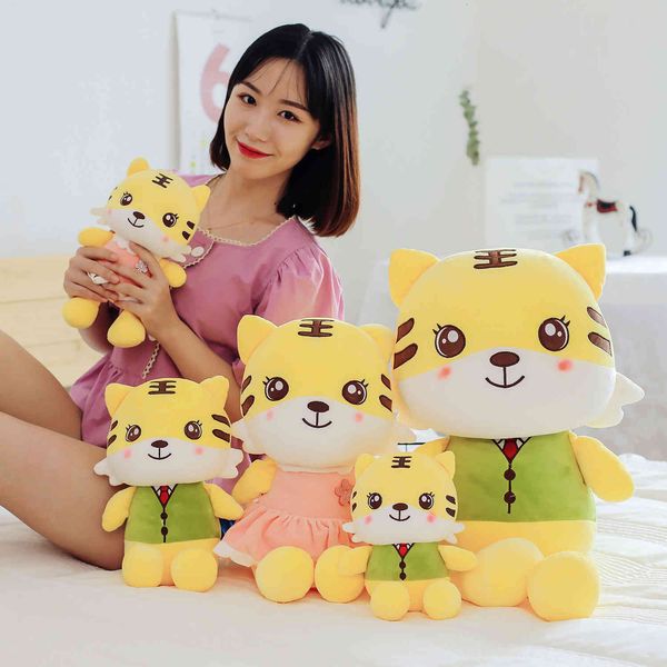 dolls year of the tiger mascot couple doll dressing plush toy gift 
dolls year of the tiger mascot couple doll dressing plush toy gift