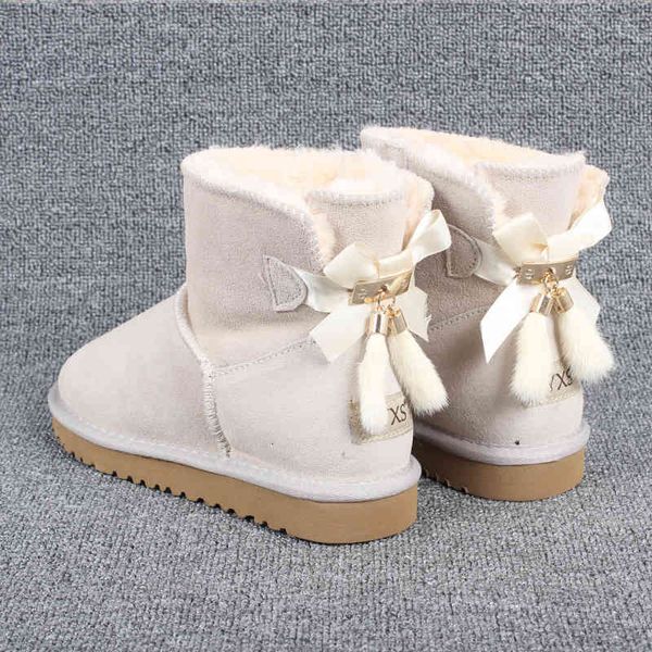 size 35 to 43 bowknot cow real leather snow thick fur boots woman ankle bootie designer, Black
size 35 to 43 bowknot cow real leather snow thick fur boots woman ankle bootie designer, Black
