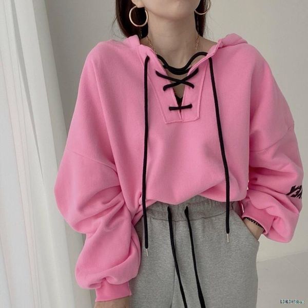 women's hoodies & sweatshirts chic candy color all-match hooded drawstring pullover women oversized loose 4 colors 2021, Black
women's hoodies & sweatshirts chic candy color all-match hooded drawstring pullover women oversized loose 4 colors 2021, Black