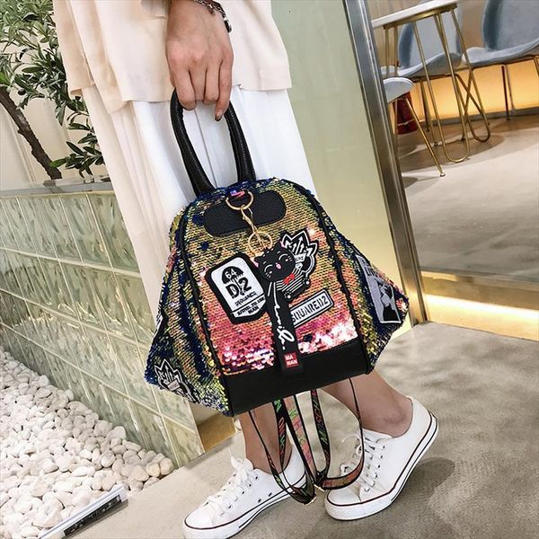 fashion sequins backpack women holographic travel backpacks female multifunction leisure hologram shoulder bag big tote lady sac
fashion sequins backpack women holographic travel backpacks female multifunction leisure hologram shoulder bag big tote lady sac