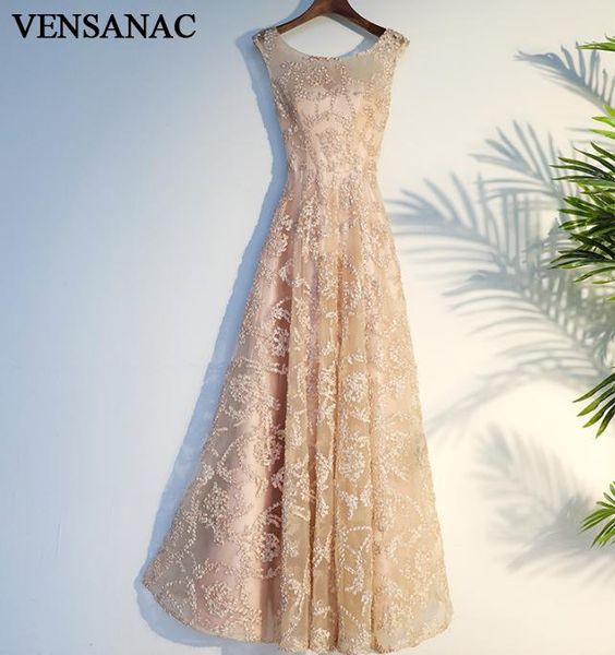 party dresses vensanac 2021 o neck lace appliques a line long evening elegant sleeveless zipper back prom gowns, White;black
party dresses vensanac 2021 o neck lace appliques a line long evening elegant sleeveless zipper back prom gowns, White;black
