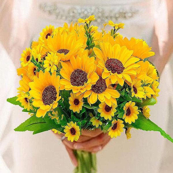 decorative flowers & wreaths 1 bunch sunflower 8 heads artificial bouquet plastic holding sun simulation wedding party decor
decorative flowers & wreaths 1 bunch sunflower 8 heads artificial bouquet plastic holding sun simulation wedding party decor