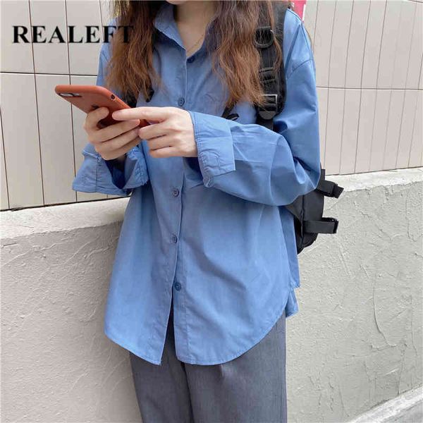 spring summer one pocket elegant women's blouse blue long sleeve single-breasted casual loose shirts 210428, White
spring summer one pocket elegant women's blouse blue long sleeve single-breasted casual loose shirts 210428, White