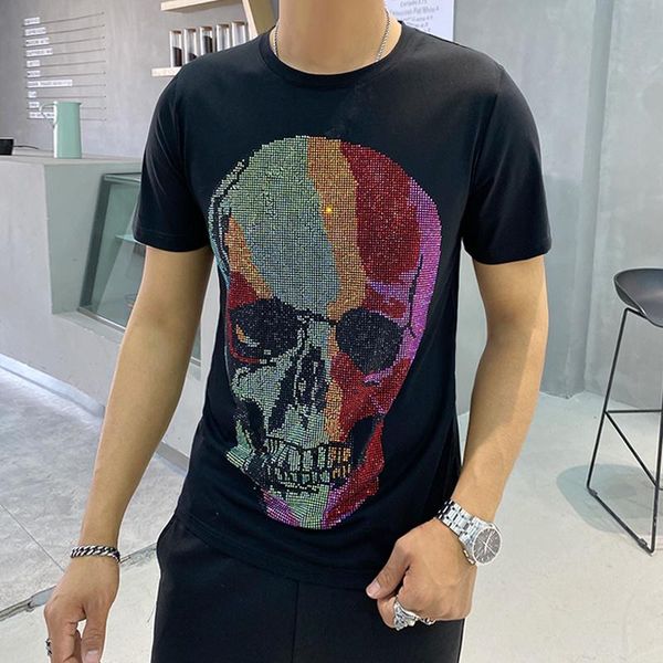 men's t-shirts designer fashion t-shirt short sleeve skull diamond crew neck bodybuilding, White;black
men's t-shirts designer fashion t-shirt short sleeve skull diamond crew neck bodybuilding, White;black