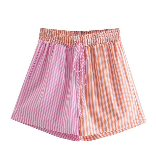 women's shorts 2021 women fashion and patchwork striped retro drawstring elastic waist side pocket streetwear, White;black
women's shorts 2021 women fashion and patchwork striped retro drawstring elastic waist side pocket streetwear, White;black