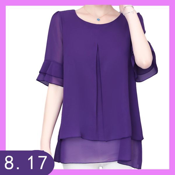 women clothing fashion summer o-neck chiffon solid blouse plus size 5xl ruffle short sleeve casual lady shirt female blusas, White
women clothing fashion summer o-neck chiffon solid blouse plus size 5xl ruffle short sleeve casual lady shirt female blusas, White
