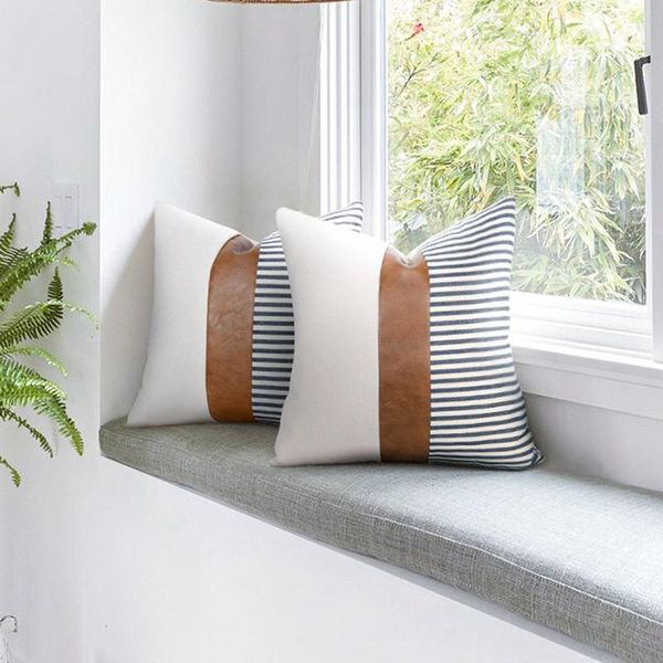 cushion/decorative pillow 45*45 pu leather patchwork throw linen cotton bedroom office sofa chair decorative cushion cover home decor
cushion/decorative pillow 45*45 pu leather patchwork throw linen cotton bedroom office sofa chair decorative cushion cover home decor