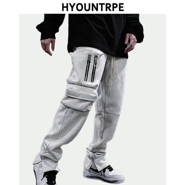 high street men pants casual elastic waist drawstring fashion side pockets trousers hip hop streetwear sweatpants joggers men's, Black
high street men pants casual elastic waist drawstring fashion side pockets trousers hip hop streetwear sweatpants joggers men's, Black