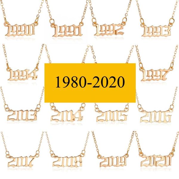 pendant necklaces wgoud bohemian fashion brith year number letter necklace for women men gold silver color chain short brithday gift
pendant necklaces wgoud bohemian fashion brith year number letter necklace for women men gold silver color chain short brithday gift