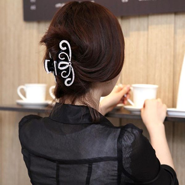 hair accessories large thick black color rhinestone hairpin barrettes for women crystals butterfly headwear holder
hair accessories large thick black color rhinestone hairpin barrettes for women crystals butterfly headwear holder