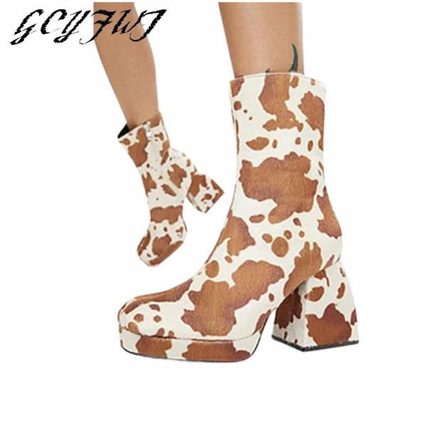 boots women's mid calf 2021 autumn thick heel waterproof platform round toe ladies shoes milk pattern zipper-sid girl, Black
boots women's mid calf 2021 autumn thick heel waterproof platform round toe ladies shoes milk pattern zipper-sid girl, Black