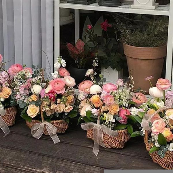 storage baskets natural rattan woven flower basket pot vase weaving for wedding home organizer with handle
storage baskets natural rattan woven flower basket pot vase weaving for wedding home organizer with handle