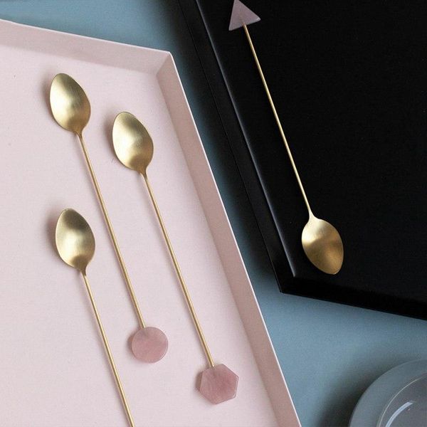 forks household coffee stirring long handle spoon stainless steel acrylic gold-plated geometric shape home supplies
forks household coffee stirring long handle spoon stainless steel acrylic gold-plated geometric shape home supplies