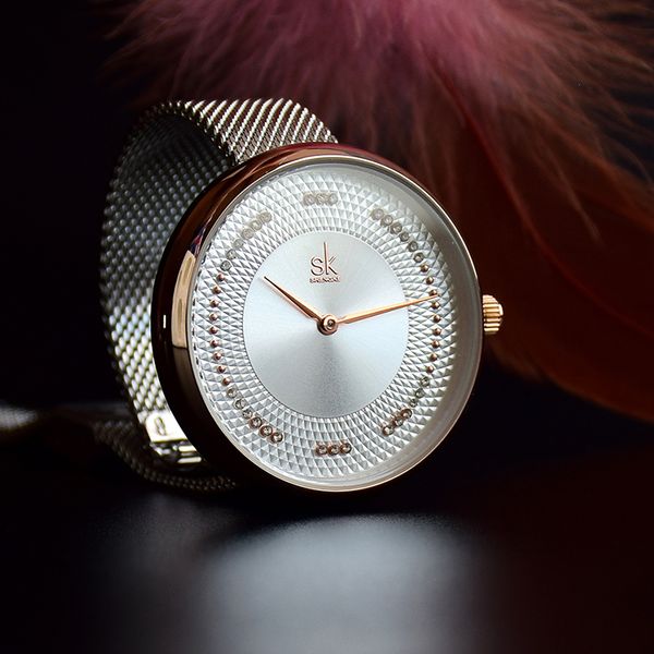 shengke creative women watches 3 colors stylish japanese quartz ladies watch luxury stainless steel clock reloj mujer wife giftg, Slivery;brown
shengke creative women watches 3 colors stylish japanese quartz ladies watch luxury stainless steel clock reloj mujer wife giftg, Slivery;brown