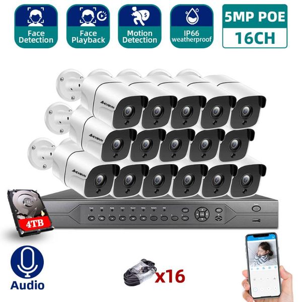 ultra hd poe cctv security nvr kit 16ch h.265 with audio in/outdoor waterproof video surveillance camera wireless kits 
ultra hd poe cctv security nvr kit 16ch h.265 with audio in/outdoor waterproof video surveillance camera wireless kits