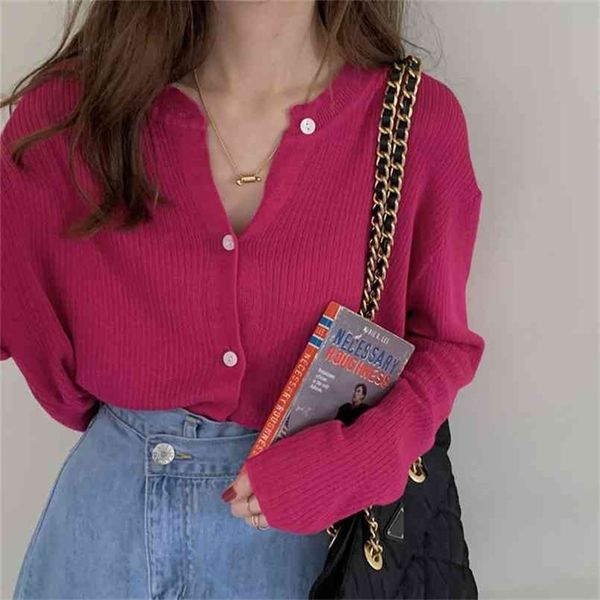 korean fashion pitaya color ribbed knitted cardigan women autumn long sleeve basic cropped sweaters casual sueters de mujer 210914, White;black
korean fashion pitaya color ribbed knitted cardigan women autumn long sleeve basic cropped sweaters casual sueters de mujer 210914, White;black