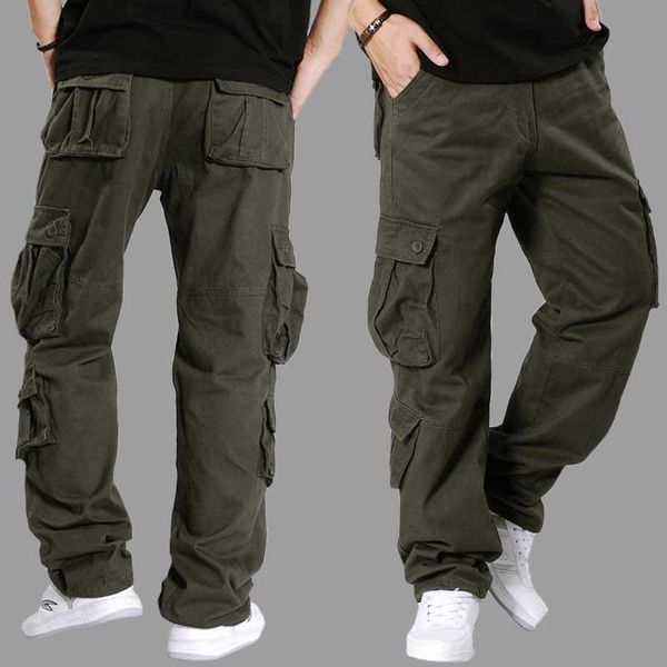 men's pants outdoor cargo men cotton trousers casual loose baggy tactical military streetwear joggers man clothing plus size 47, Black
men's pants outdoor cargo men cotton trousers casual loose baggy tactical military streetwear joggers man clothing plus size 47, Black