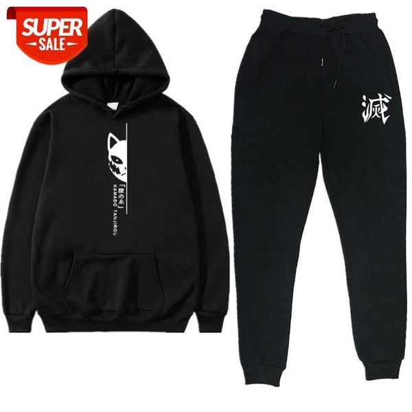 japan new anime demon slayer sets tracksuit men women autumn winter hooded sweatshirt jogger pants drawstring outfit sportswear #7b2x, Black
japan new anime demon slayer sets tracksuit men women autumn winter hooded sweatshirt jogger pants drawstring outfit sportswear #7b2x, Black