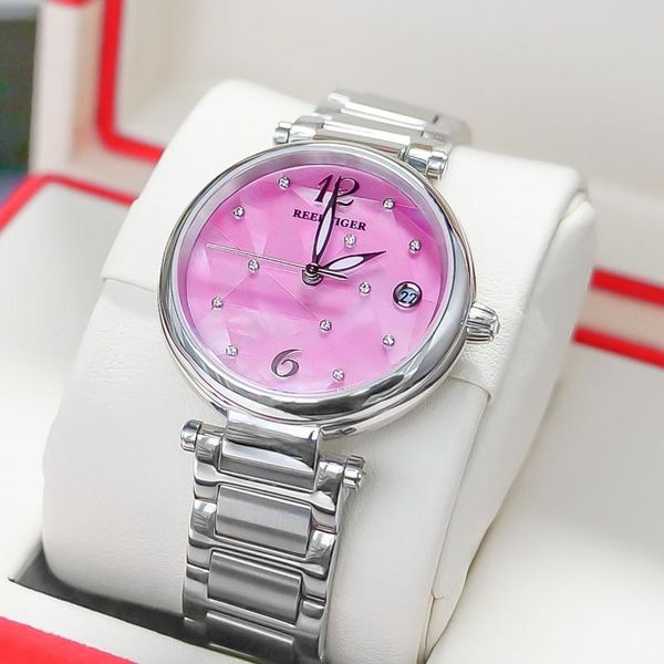 wristwatches reef tiger/ rt pink dial fashion diamond women watches stainless steel bracelet automatic luxury watch rga1584, Slivery;brown
wristwatches reef tiger/ rt pink dial fashion diamond women watches stainless steel bracelet automatic luxury watch rga1584, Slivery;brown