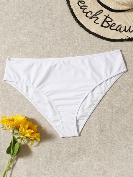 plus plain bikini bottom k6eu#, Black