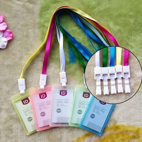 card holders 1pcs candy color name women men plastic bank neck strap bus id identity badge with lanyard, Brown;gray
card holders 1pcs candy color name women men plastic bank neck strap bus id identity badge with lanyard, Brown;gray