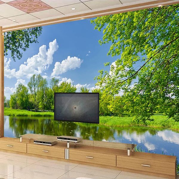 custom 3d mural wallpaper park lake green tree natural scenery po background wall painting living room sofa bedroom fresco wallpapers
custom 3d mural wallpaper park lake green tree natural scenery po background wall painting living room sofa bedroom fresco wallpapers