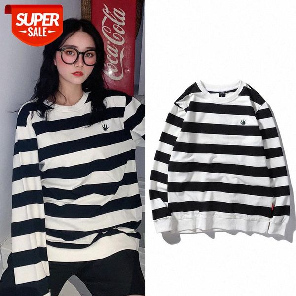 autumn striped sweater women's tide brand loose bf wind ins korean style student long-sleeved shirt #aq3d, Black
autumn striped sweater women's tide brand loose bf wind ins korean style student long-sleeved shirt #aq3d, Black