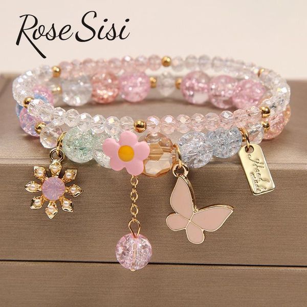 charm bracelets rose sisi style crystal bracelet female korean student transfer for women friend friendship jewelry, Golden;silver
charm bracelets rose sisi style crystal bracelet female korean student transfer for women friend friendship jewelry, Golden;silver