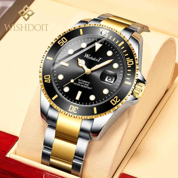 doit 2021 new men casual automatic mechanical clock luxury gentlemen waterproof lighting rvs, Slivery;brown
doit 2021 new men casual automatic mechanical clock luxury gentlemen waterproof lighting rvs, Slivery;brown
