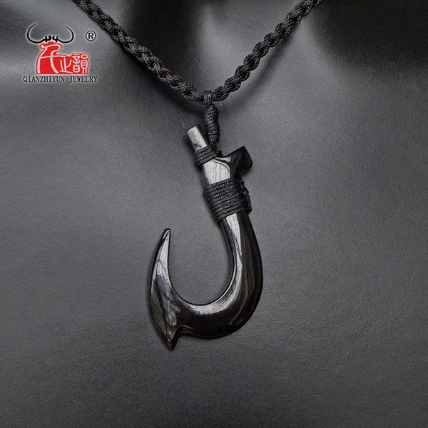 1pc hawaii surfer jewelry handmade carved buffalo horn fish hook pendant new zealand maori tribal choker women's men's necklace, Silver
1pc hawaii surfer jewelry handmade carved buffalo horn fish hook pendant new zealand maori tribal choker women's men's necklace, Silver