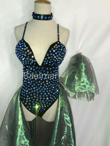 leotard one-piece glisten rhinestones bodysuit outfit shining nightclub party stage costume women evening singer dance wear women's jum, Black;white
leotard one-piece glisten rhinestones bodysuit outfit shining nightclub party stage costume women evening singer dance wear women's jum, Black;white