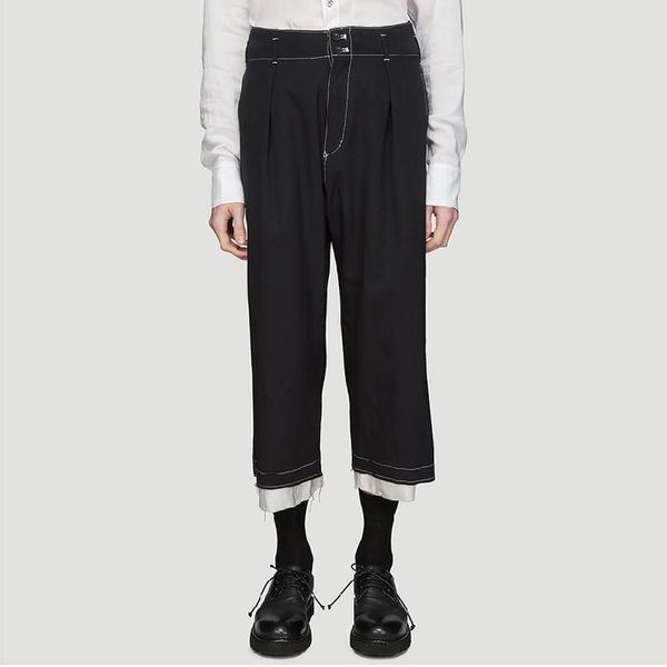 men's pants s-6xl2021 casual wide leg culottes loose double pressure line fashion black eighth
men's pants s-6xl2021 casual wide leg culottes loose double pressure line fashion black eighth