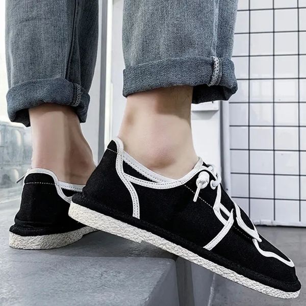dress shoes men casual fashion canvas slip-on 2021 man loafers breathable male outdoor classic walking flats driving men z5iv, Black
dress shoes men casual fashion canvas slip-on 2021 man loafers breathable male outdoor classic walking flats driving men z5iv, Black