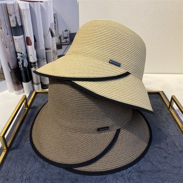 temperament fisherman's hat summer new fine woven straw hat bag simple wide edge travel beach sunscreen hat zy, Blue;gray
temperament fisherman's hat summer new fine woven straw hat bag simple wide edge travel beach sunscreen hat zy, Blue;gray