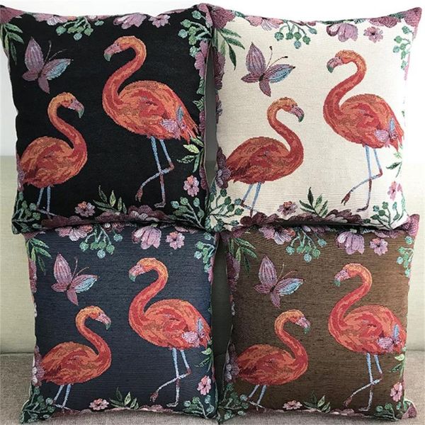 pillow case cartoon red flamingo yarn-dyed jacquard cotton linen personality sofa car cushion
pillow case cartoon red flamingo yarn-dyed jacquard cotton linen personality sofa car cushion
