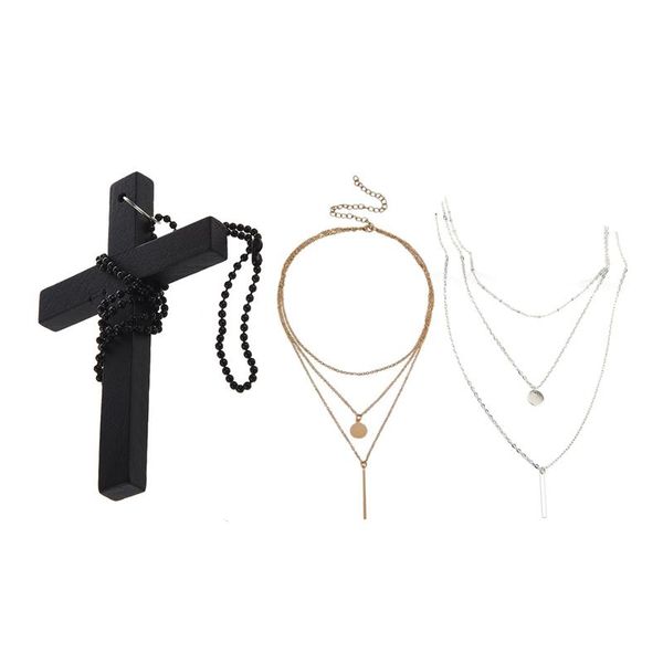 pcs necklace: 2 multilayer necklaces & pendants for women gold silver color long chain female pendant necklace 1 met chains
pcs necklace: 2 multilayer necklaces & pendants for women gold silver color long chain female pendant necklace 1 met chains