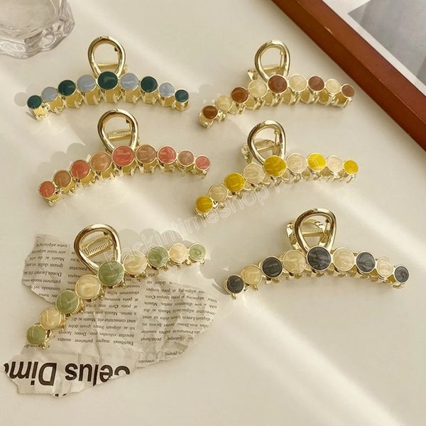 summer color metal hair claws catch back of head clip hairpin ins elegant hair accessories for women, Slivery;white
summer color metal hair claws catch back of head clip hairpin ins elegant hair accessories for women, Slivery;white