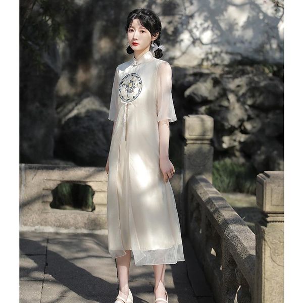 fashion women cheongsam chinese traditional dress good quality half sleeves a-line lady qipao veatido style ethnic clothing, Red
fashion women cheongsam chinese traditional dress good quality half sleeves a-line lady qipao veatido style ethnic clothing, Red
