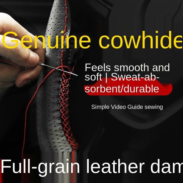 steering wheel covers genuine leather cover with needles and thread diy braid car suitable for diameter
steering wheel covers genuine leather cover with needles and thread diy braid car suitable for diameter