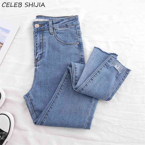 chic ripped cut jeans women high waist elastic denim pencil pants female clothes mom blue black summer skinny for woman 210922
chic ripped cut jeans women high waist elastic denim pencil pants female clothes mom blue black summer skinny for woman 210922