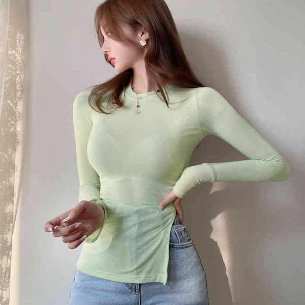 women's sweaters female slim shirt with long sleeves, thin summer crack and elasticity, korean style, women's clothes, r8fl, White;black
women's sweaters female slim shirt with long sleeves, thin summer crack and elasticity, korean style, women's clothes, r8fl, White;black
