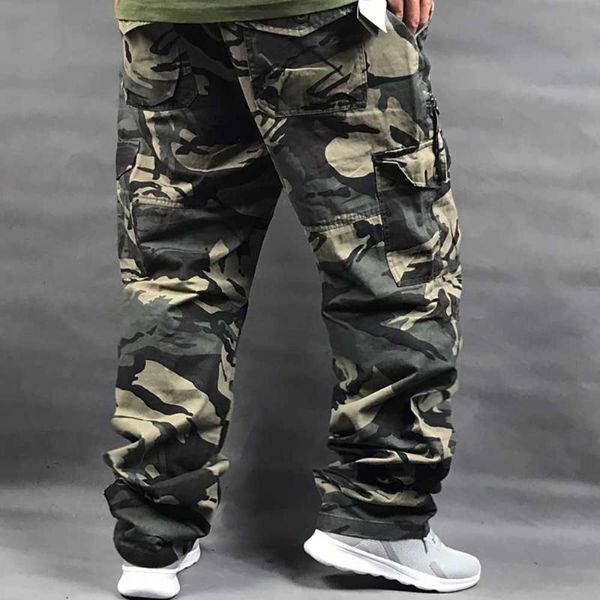 men's pants camouflage cargo men casual loose baggy trousers pockets tactical army style straight man clothing, Black
men's pants camouflage cargo men casual loose baggy trousers pockets tactical army style straight man clothing, Black