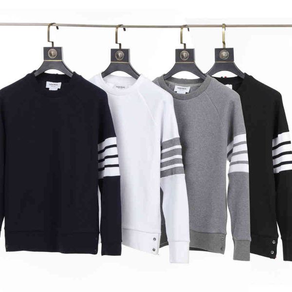 hoodies fashion brand tb autumn waffle round neck sweater korean casual yarn dyed four bars, Black
hoodies fashion brand tb autumn waffle round neck sweater korean casual yarn dyed four bars, Black