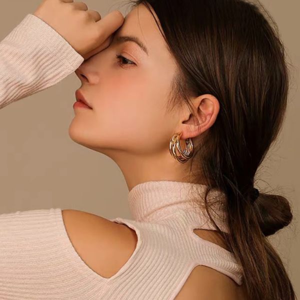 fashion gold metal drop charm earrings for women steam punk big round design statement earring brincos geometric jewelry, Golden
fashion gold metal drop charm earrings for women steam punk big round design statement earring brincos geometric jewelry, Golden