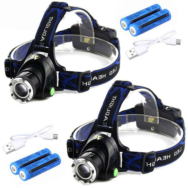 head lamps ourdoor 2 pack t6 led zoomable headlamp usb rechargeable 18650 headlight light torch+ batteries + charge cable
head lamps ourdoor 2 pack t6 led zoomable headlamp usb rechargeable 18650 headlight light torch+ batteries + charge cable