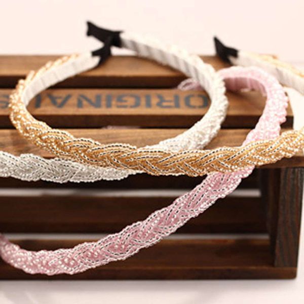 hairpin crystal rice bead beaded hairband braided fish thread headband japanese and korean star style hair accessories, Golden;silver
hairpin crystal rice bead beaded hairband braided fish thread headband japanese and korean star style hair accessories, Golden;silver