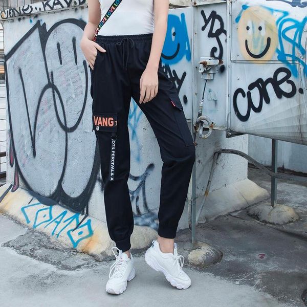 women's pants & capris sweatpants women streetwear black cargo casual baggy joggers loose hip hop trousers ladies korean, Black;white
women's pants & capris sweatpants women streetwear black cargo casual baggy joggers loose hip hop trousers ladies korean, Black;white